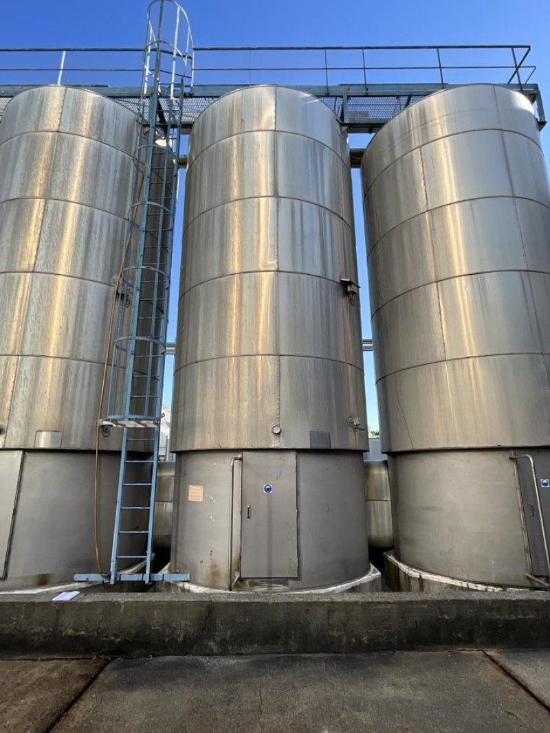 Chaudronnerie Tuyauterie Chaudronnerie Tuyauterie 37000 Litre Vertical Stainless Steel Storage Tank - T3
