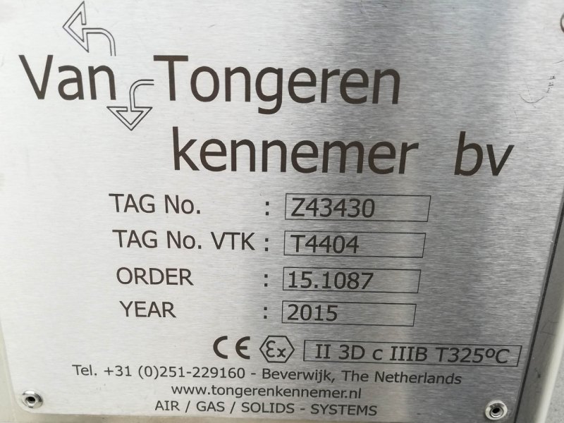 Van Tongeren screw conveyor l=7000mm d=420mm - Horizontal screw conveyor
