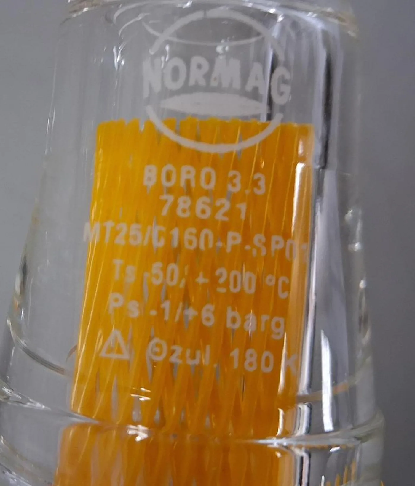 Normag Glasteil für Widerstandsthermometer – MT25/0160-P-SP01, Länge 160 mm – Typ PF - 2