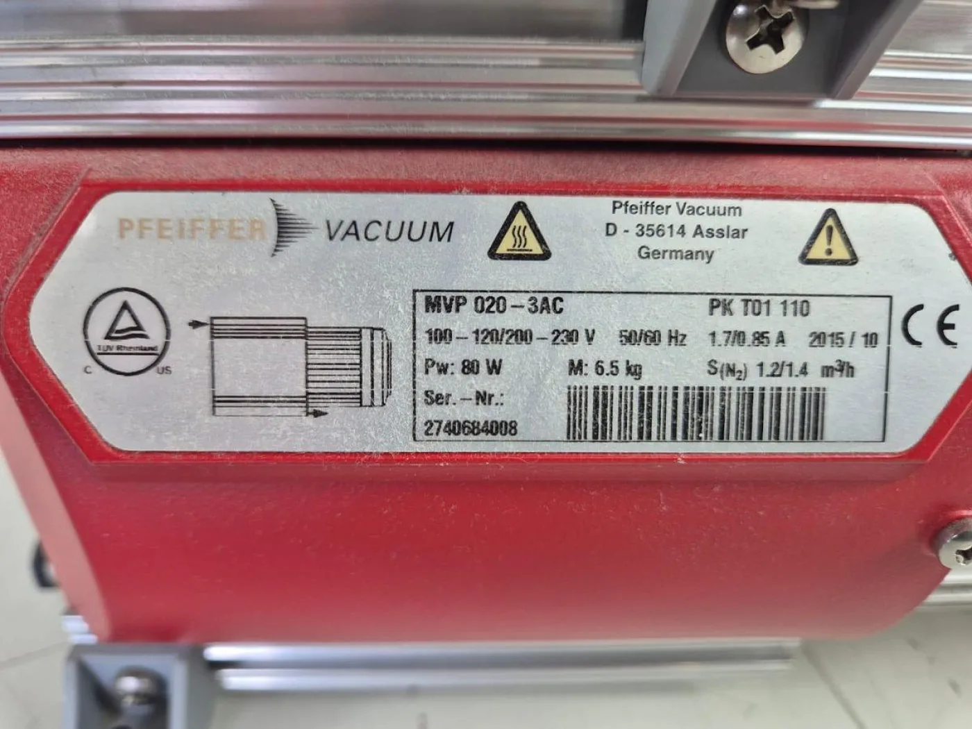 Pfeiffer MVP020 Vacuum Pump (MVP020) - 7