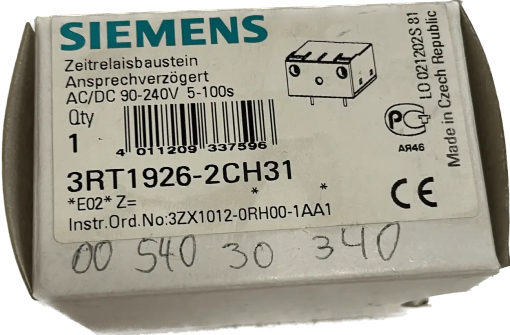 Siemens elektron. Zweidraht-Zeitrelais 3RT1926-2CH31