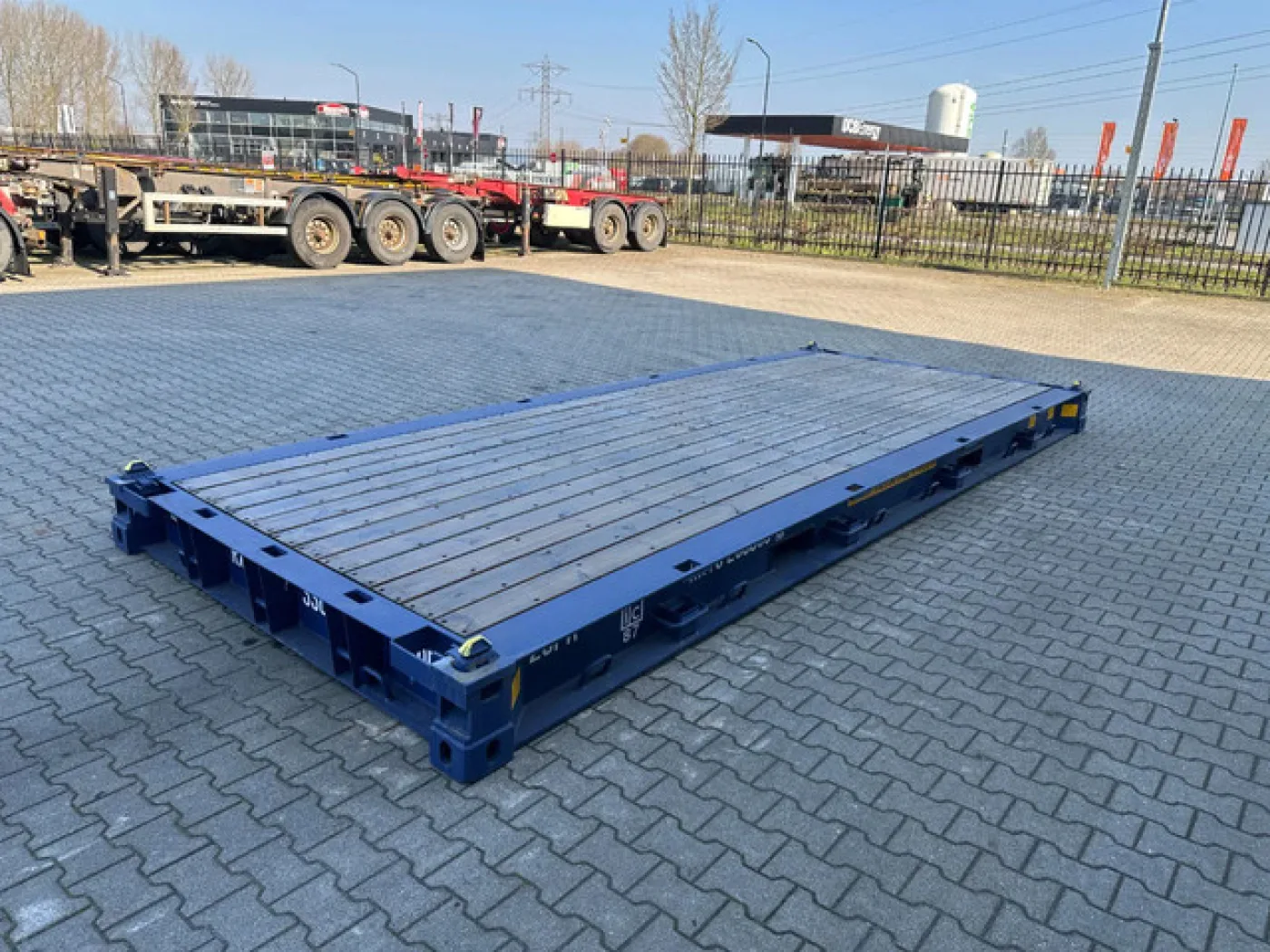 NEW 20FT FLATRACK HARDWOODEN FLOOR / 4x available - 4