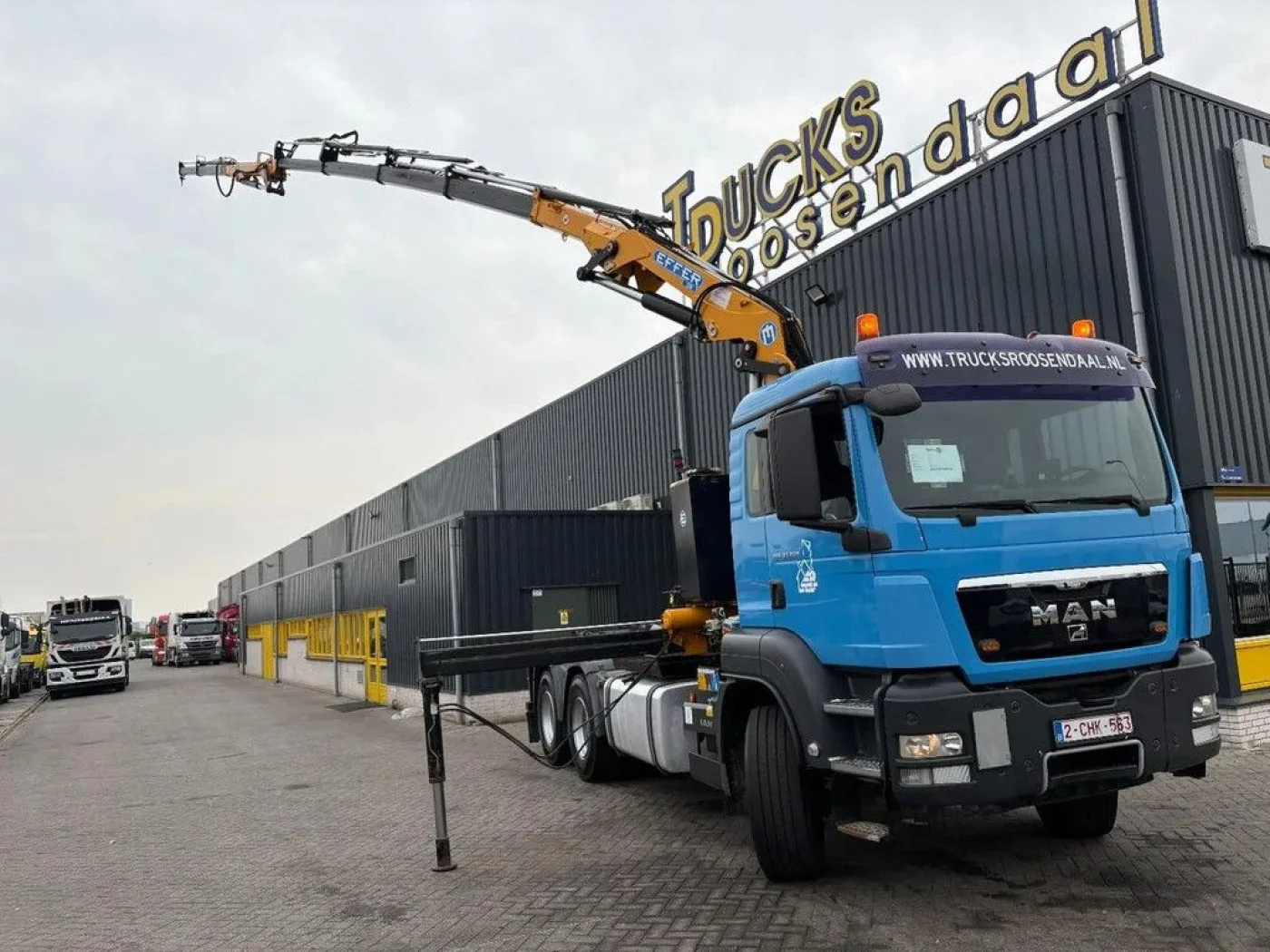MAN Tgs 33,360 + Effer 210/4S 4 X Ext. + Jib 2 S 2 X Ext + Hook Arm System + 6X4 + 158582 Km + Euro 5 - 4