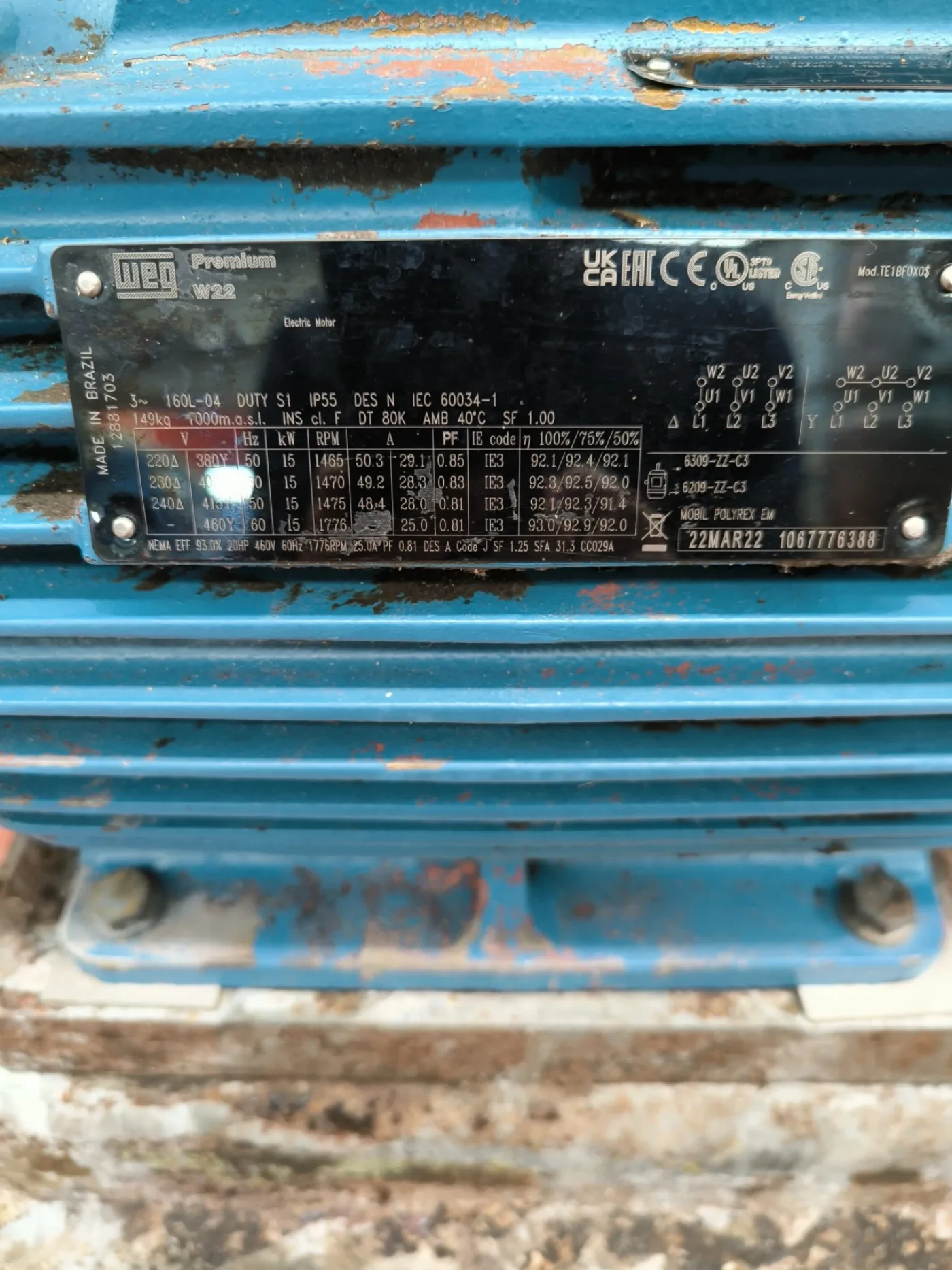 LIQUID RING VACUUM PUMP MECANICA PRIM V.330.208.M 410 m3/h 15 kW - 5