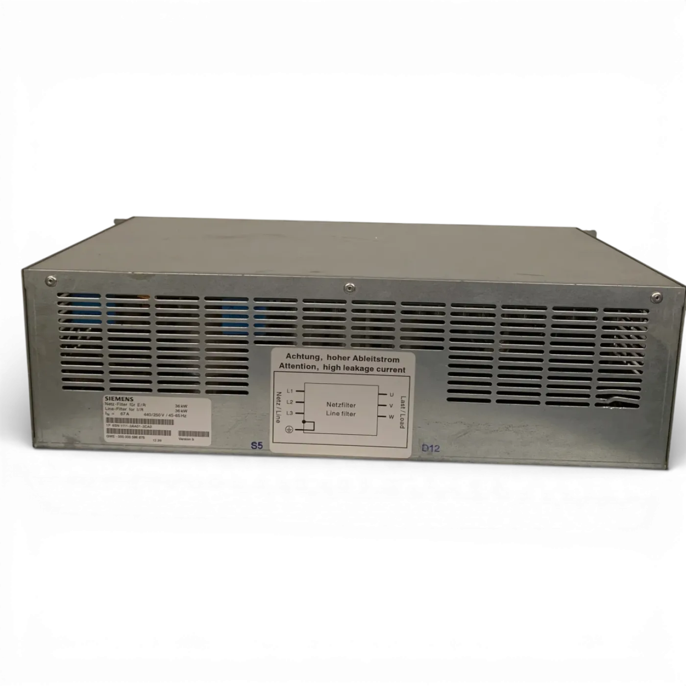 SIEMENS Netz-Filter (I/R) 36kW 6SN111-0AA01 Art.-Nr. 6SN111-0AA01 - 2
