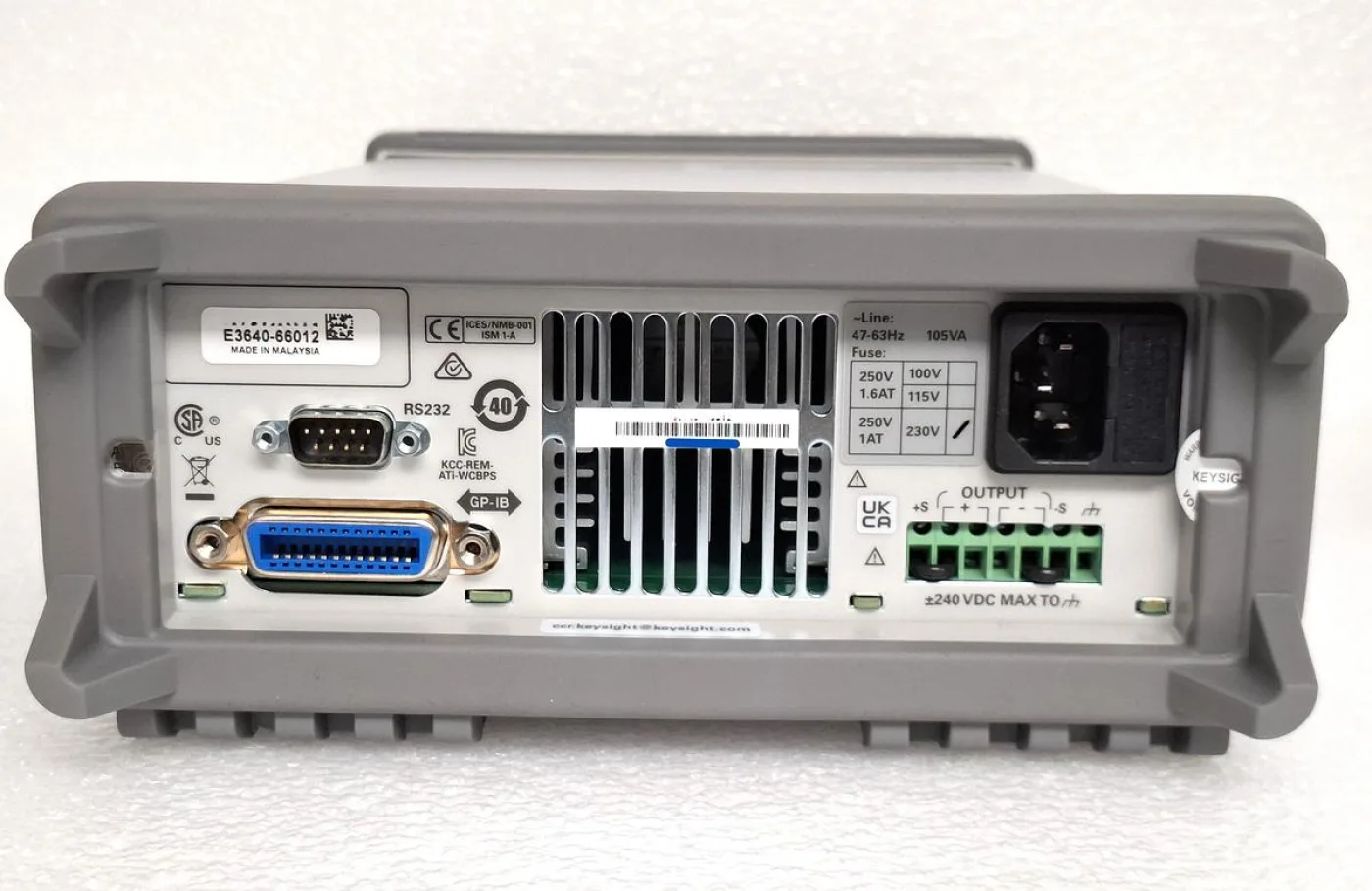 Keysight / Agilent E3640A Programmable Bench Power Supply Single Output Dual Range - 6