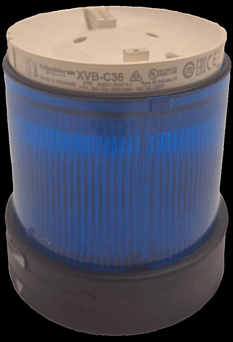 Schneider Elektric XVBC36 Leuchtelement, Dauerlicht, blau