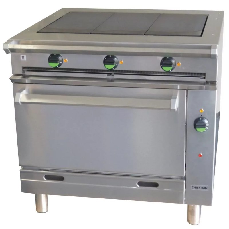 Falcon Chieftain Electric 3 Hotplate Range E1006X - islandcatering