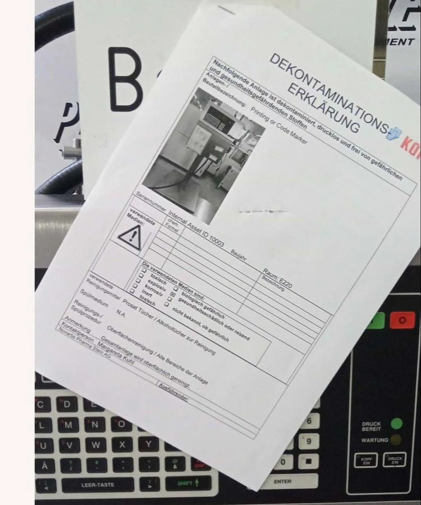 LINX 7300 IP55 P73 Industriedrucker mit Druckkopf Ultima 3103 C - 4