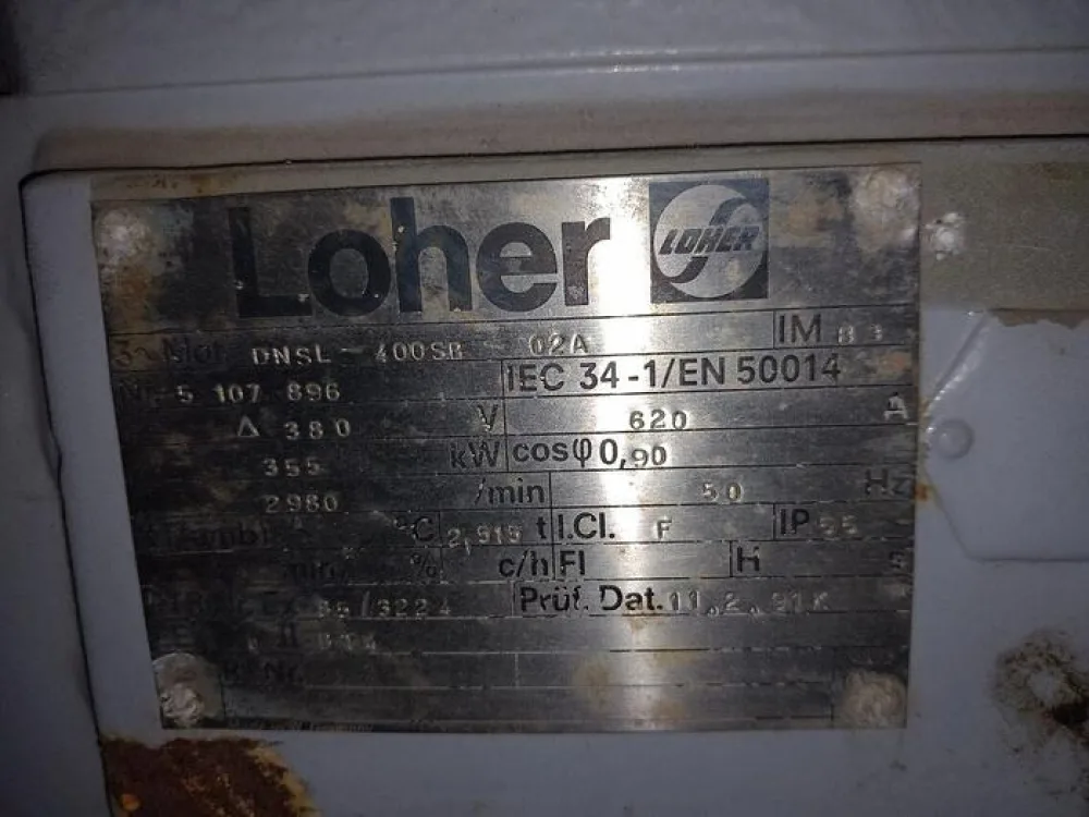 Motor Loher 355 kW DNSL 400SB 02A