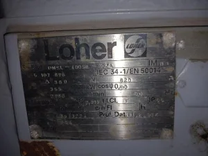 Motor Loher 355 kW DNSL 400SB 02A