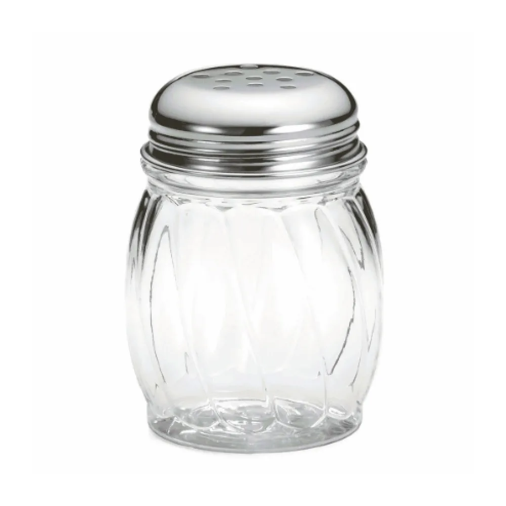 Table Craft 180ml Swirl Tritan Shaker with Chrome Plated Perforated Top x 12 - islandcatering