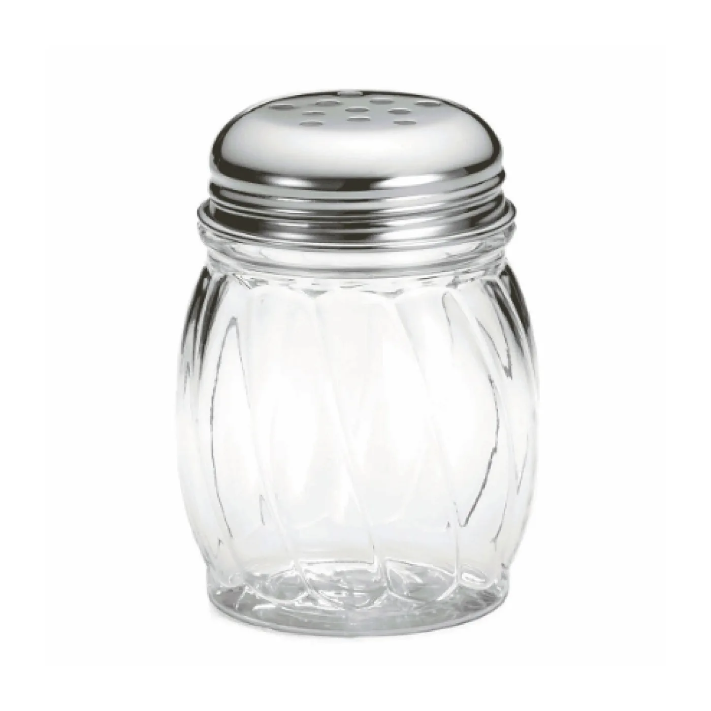 Table Craft 180ml Swirl Tritan Shaker with Chrome Plated Perforated Top x 12 - islandcatering - 1