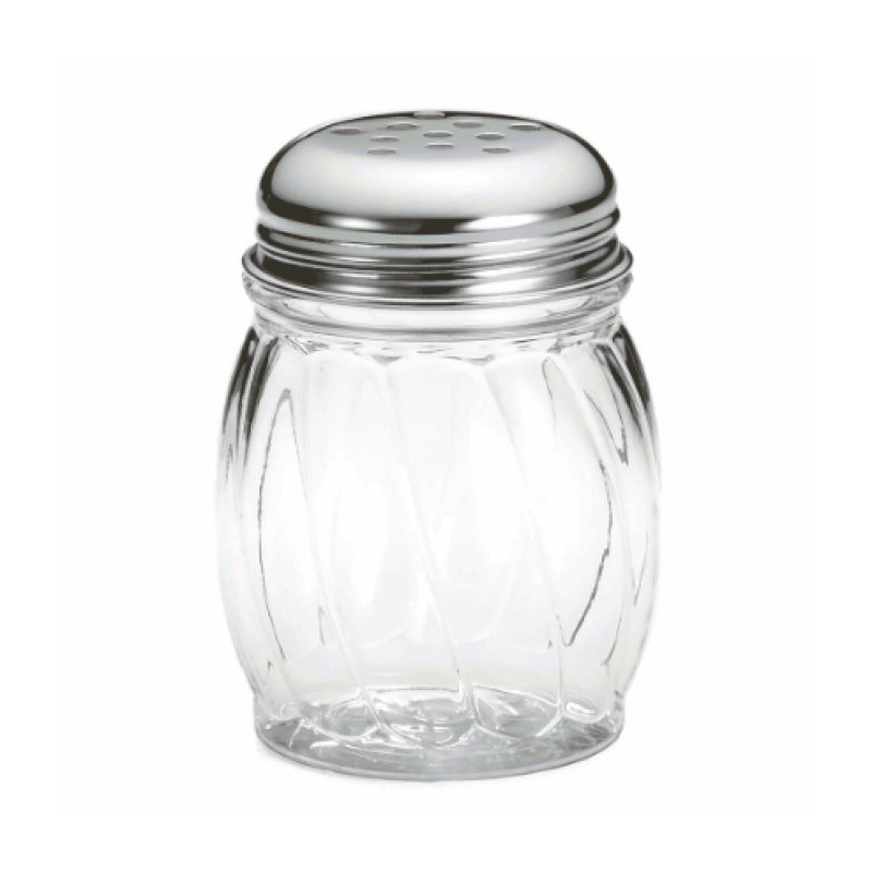Table Craft 180ml Swirl Tritan Shaker with Chrome Plated Perforated Top x 12 - islandcatering