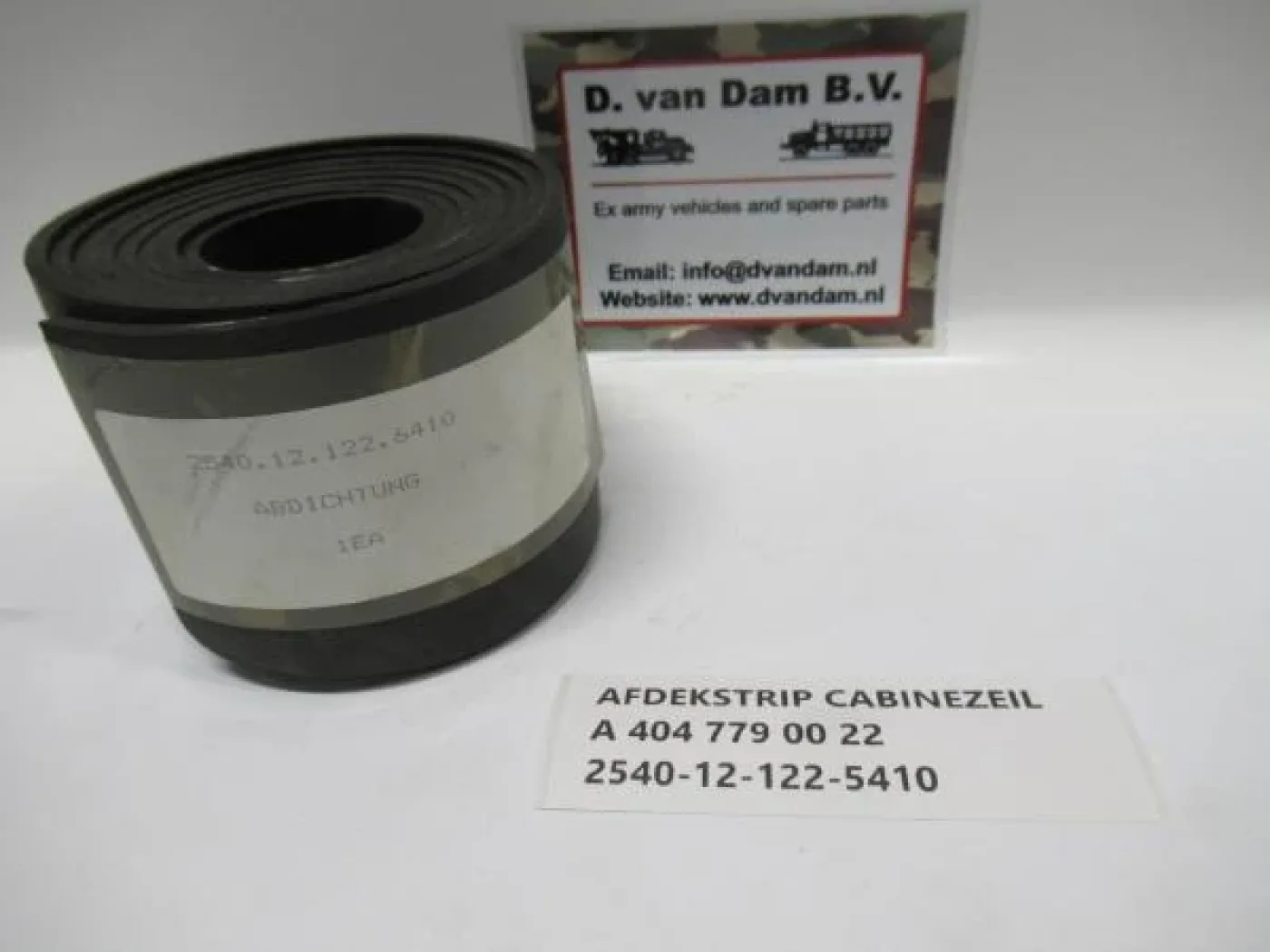 Afdekstrip cabinezeil - 1
