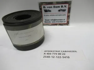 Afdekstrip cabinezeil