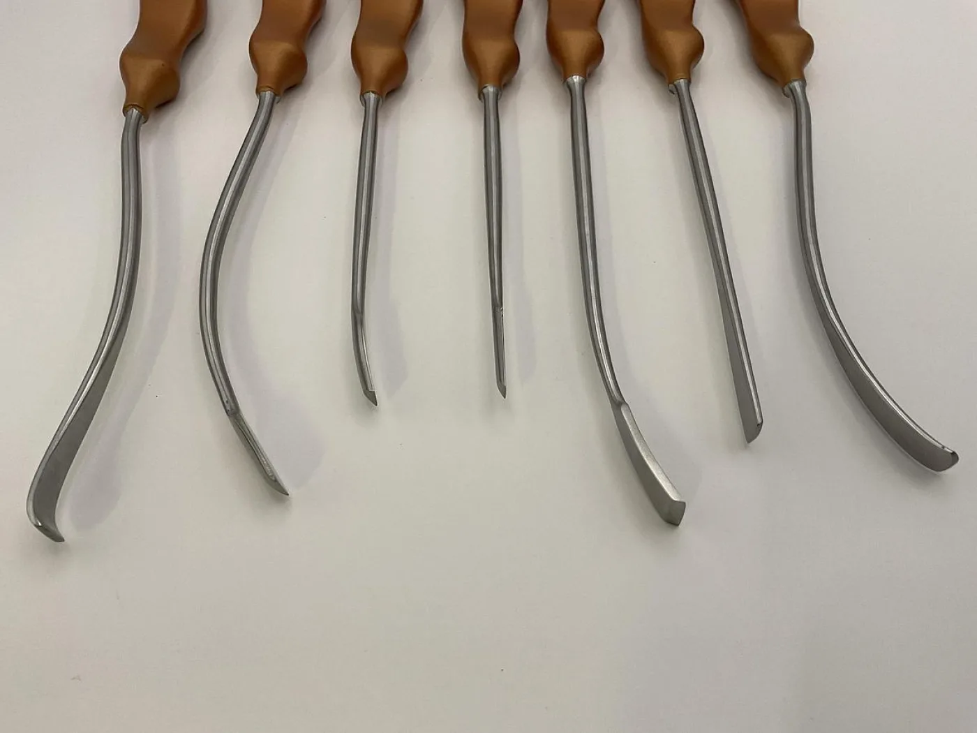 GB Medical Endoscopic Facelift & Forehead Dissector Set With Rose Gold Teflon Coated Ergo-Handle - 2