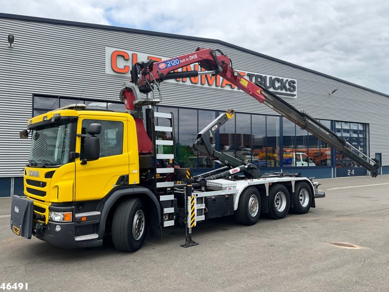 Scania P 450 Euro 6 HMF 21 Tonmeter laadkraan