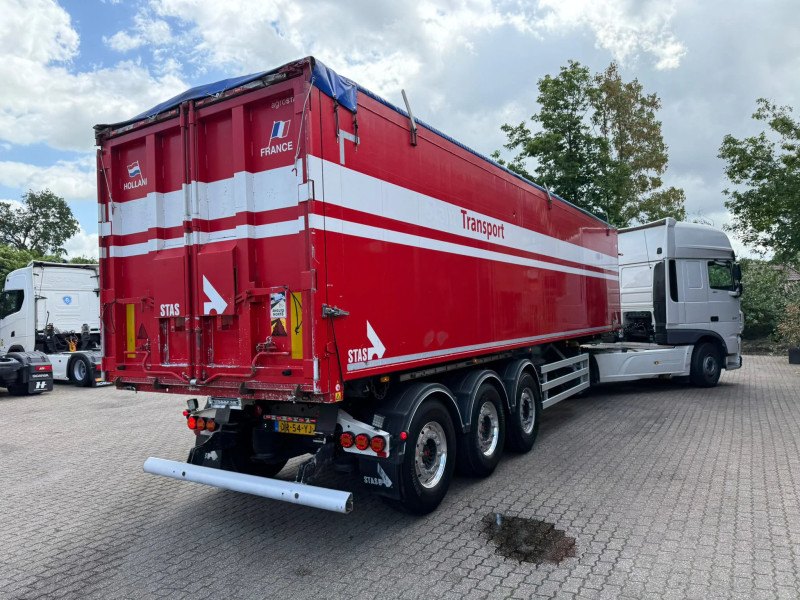 Stas S300CX 58 m³ Rear-axle steering trailer with Alcoa SAF valves/doors, 6,340 kg, NL. New MOT valid until June 27, 2027