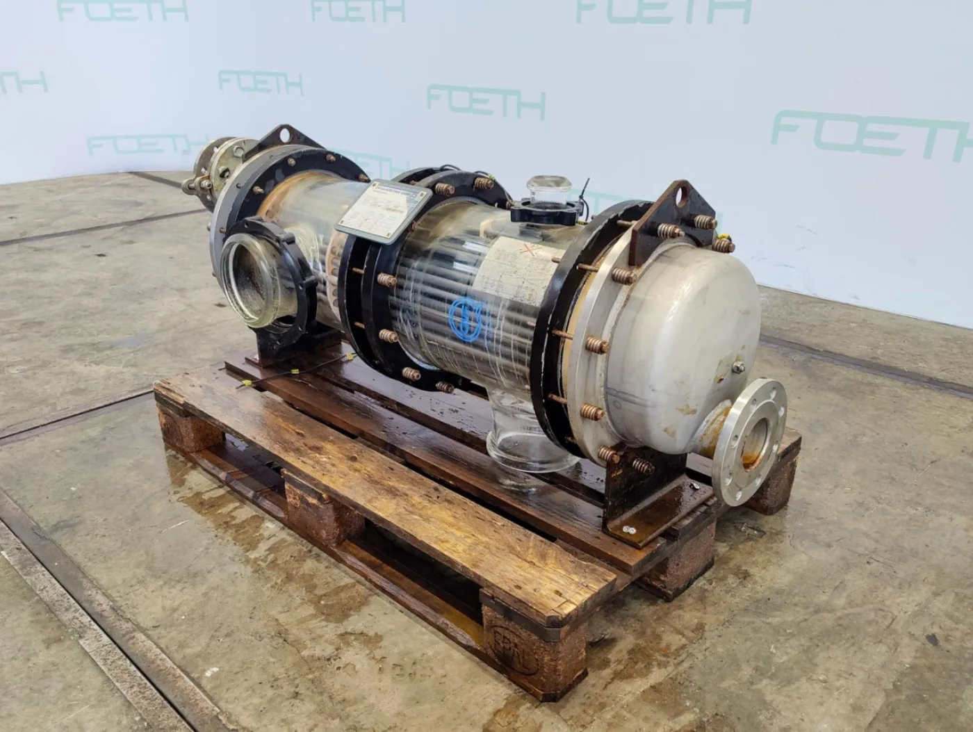 QVF Glasstechnik S-ROB40/300/SH/3SIC - 4 m² - Shell and tube heat exchanger - 7