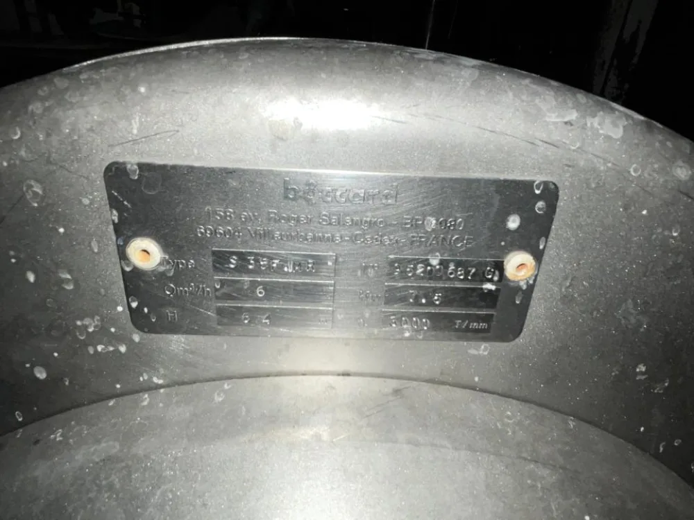 Boccard Boccard S35FMR Stainless Steel Contact Parts Centrifugal Pump
