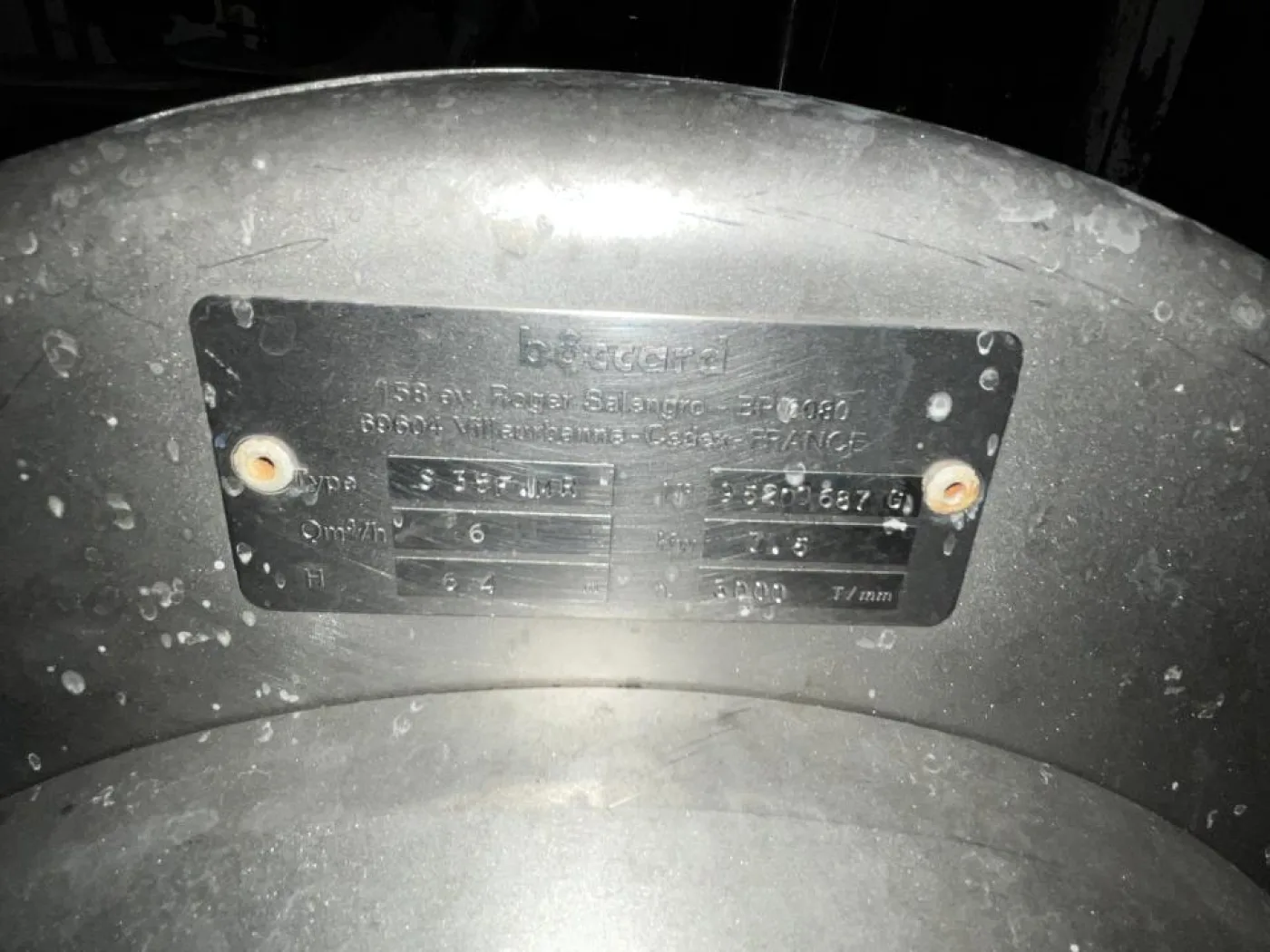 Boccard Boccard S35FMR Stainless Steel Contact Parts Centrifugal Pump - 1