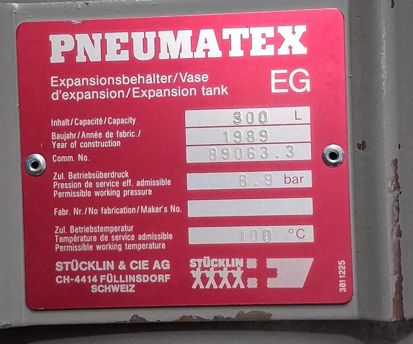 Pneumatex EG Expansionsgefäße mit einem Fassungsvermögen von jeweils 300 Litern - 3