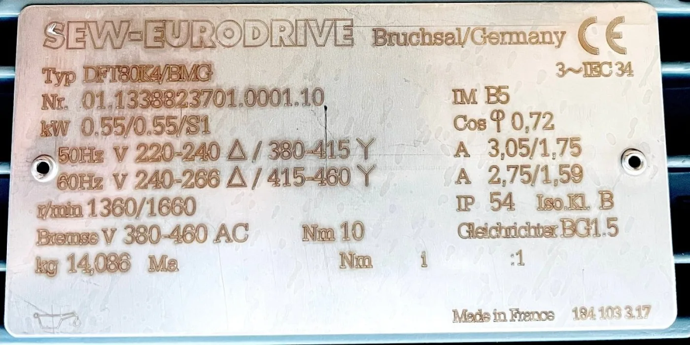 SEW-EURODRIVE Elektromotorische Lineareinheit DFT80K4/BMG - 6