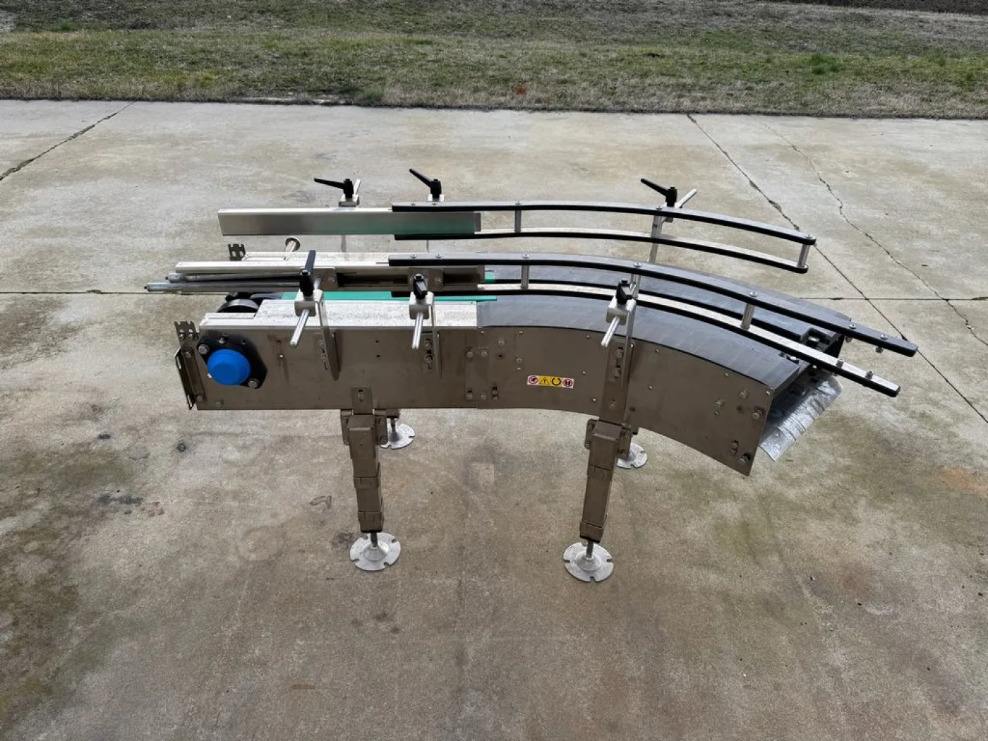 CHAIN-DRIVE ROLLER CONVEYOR WITH CURVE IN STAILESS STEEL, SECOND HAND EQUIPMENT - 4