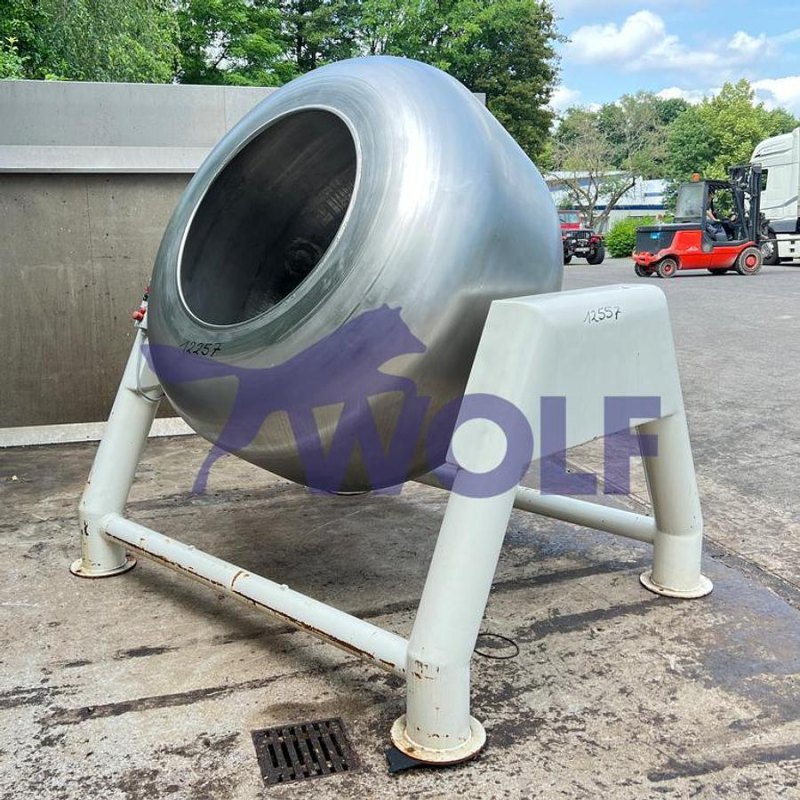Edelstahl-Drageemaschine DRIAM - mit Kesselinhalt ca. 500 Liter