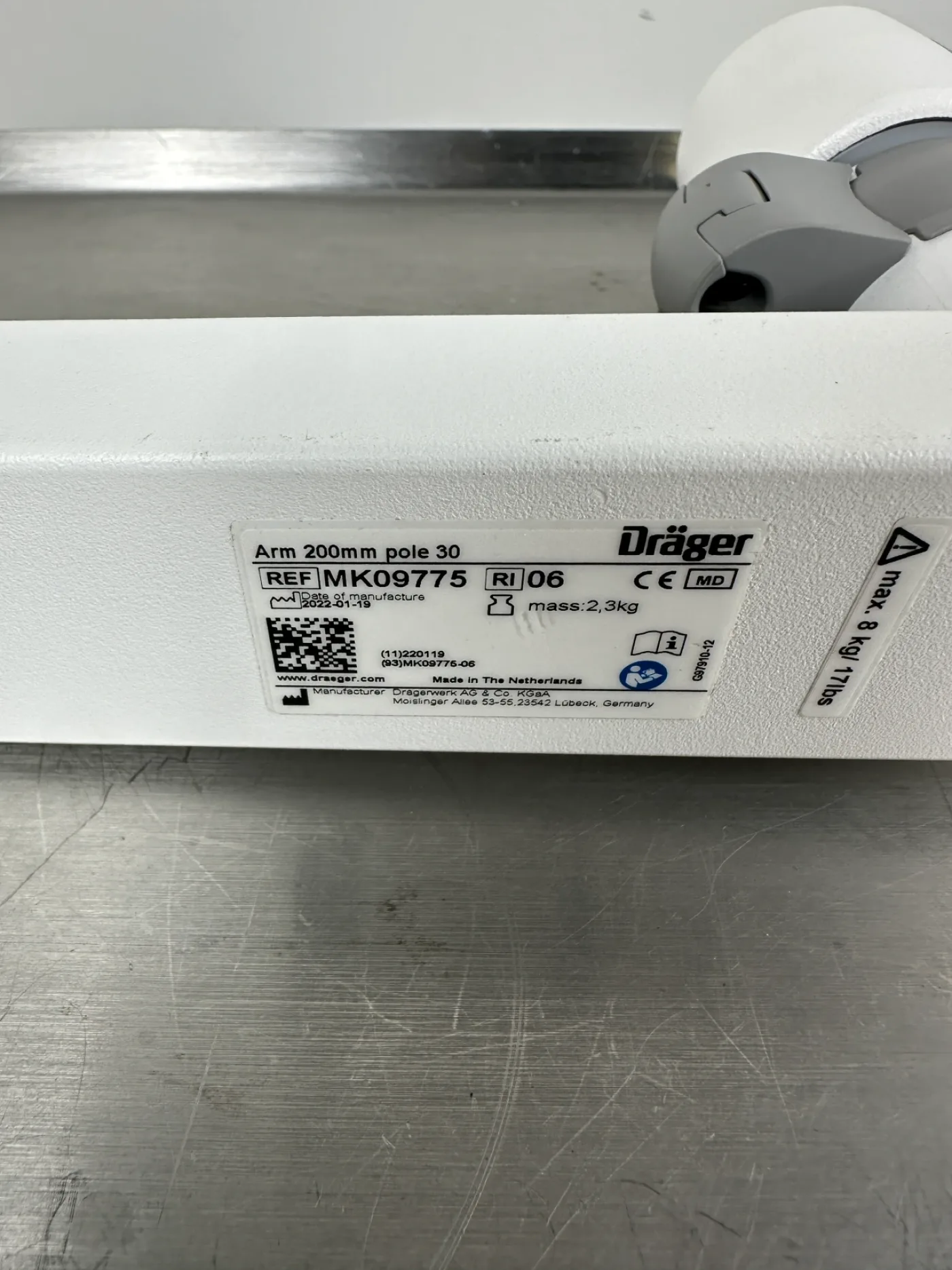 Dräger GCX MK09775 Arm 200mm Pole 30 - 4
