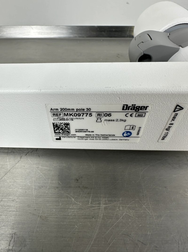 Dräger GCX MK09775 Arm 200mm Pole 30