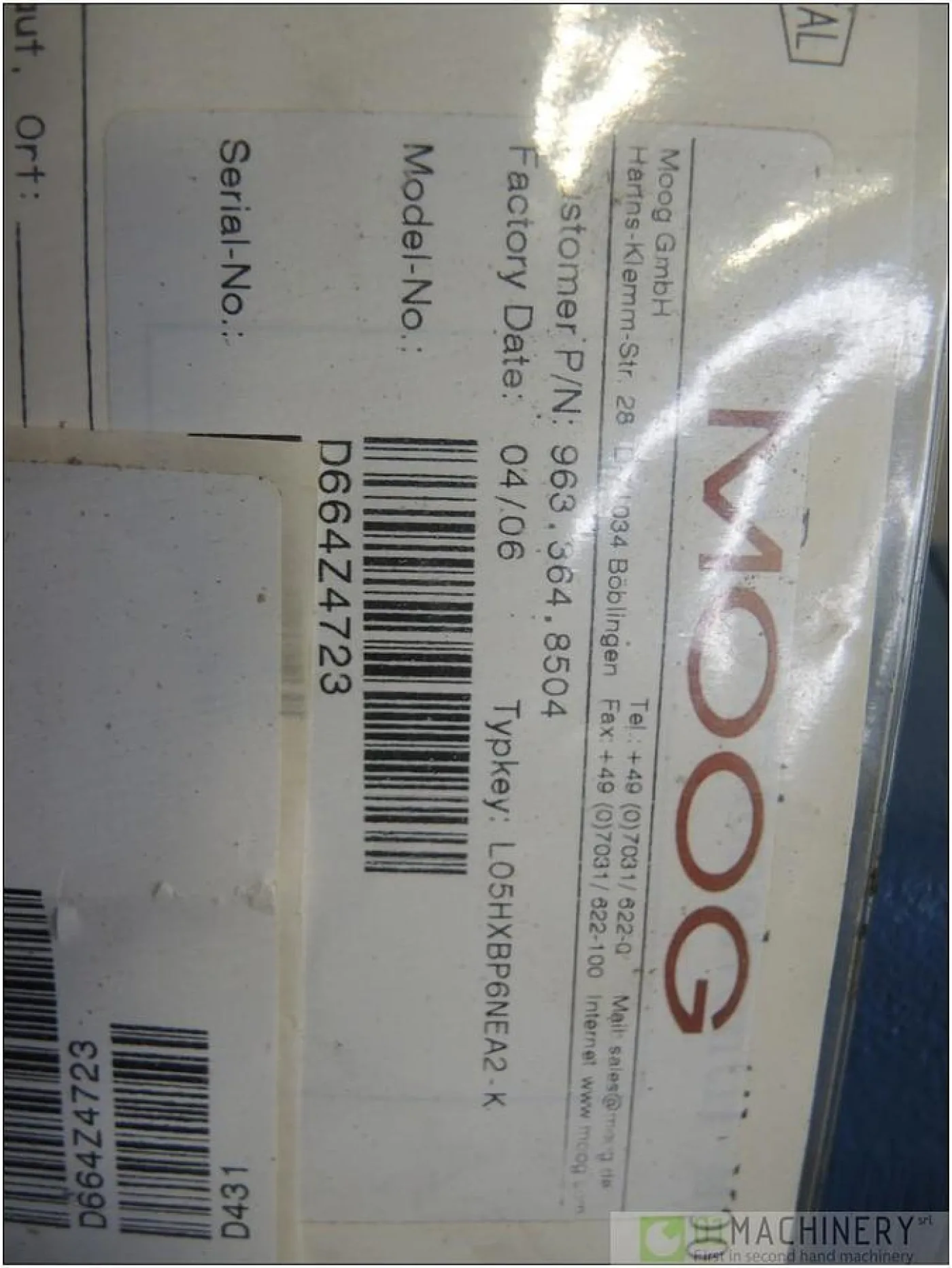 2006 MOOG D664Z4723 AI2239 - 3