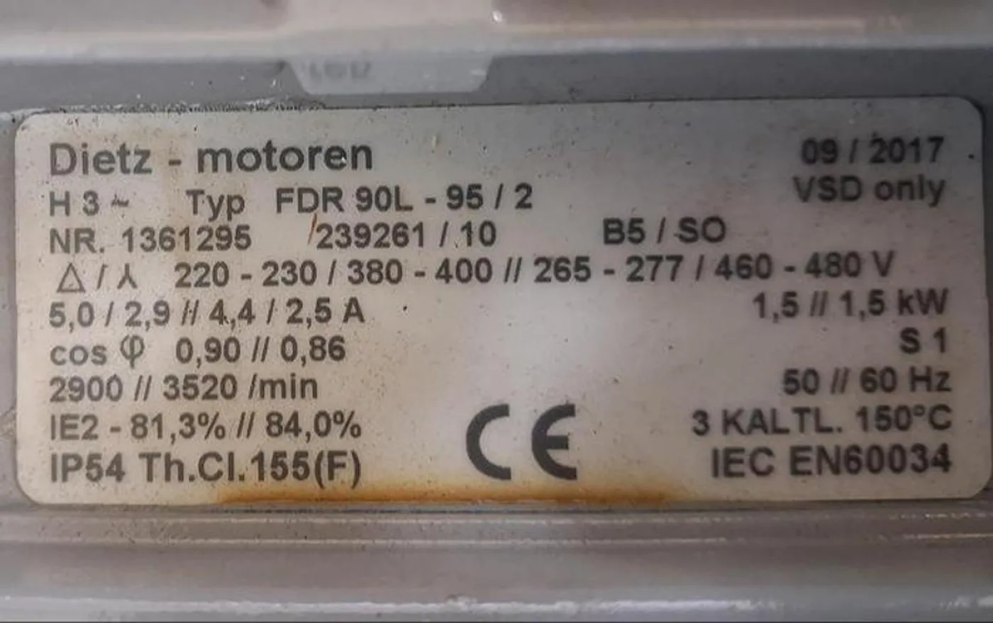 Dietz FDR POL-95/2 Vertikaler Radialventilator - 4