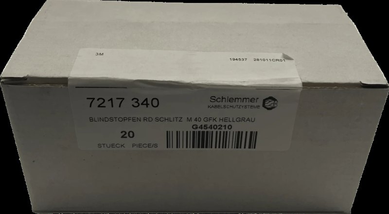Schlemmer 7217340 Blindstopfen RD Schlitz M40