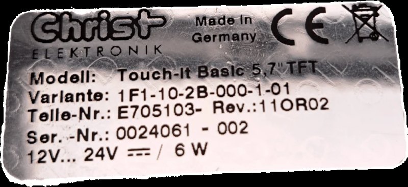 Christ Electronic Touch-it Basic 5,7" TFT E705103