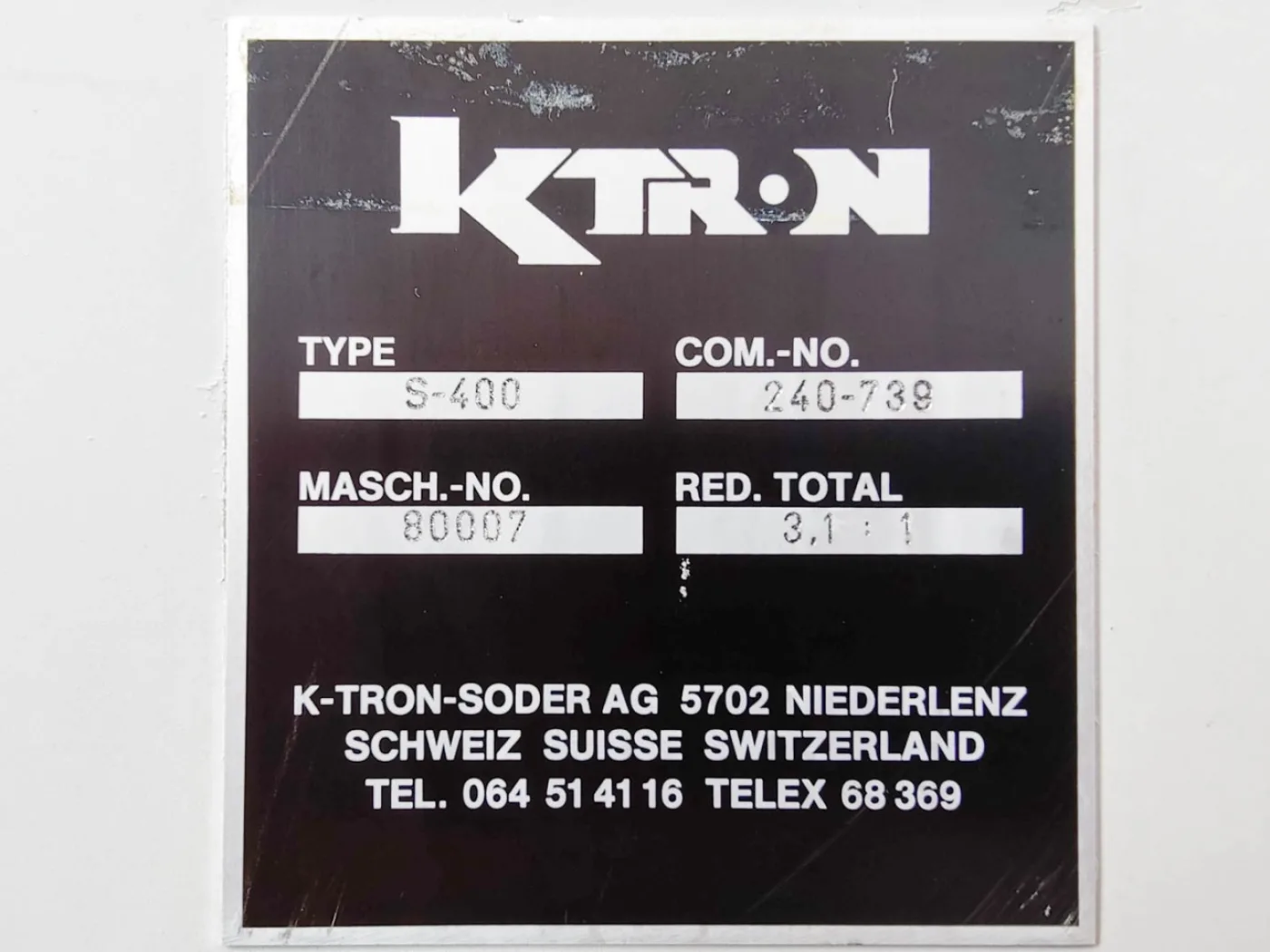 K-tron S-400( with agglomeration option) - Metering screw - 5