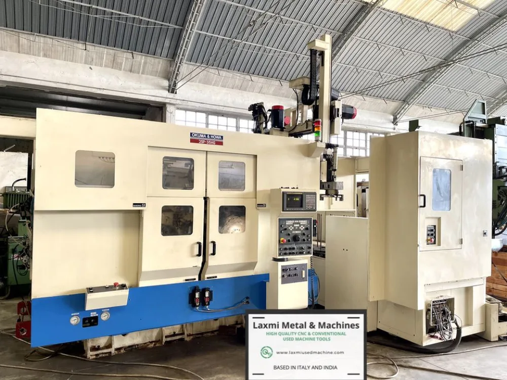TWIN SPINDLE CNC LATHE, OKUMA and HOWA - 2SP / 35HG with FANUC 18T - Laxmi Metal & Machines, Rohtak