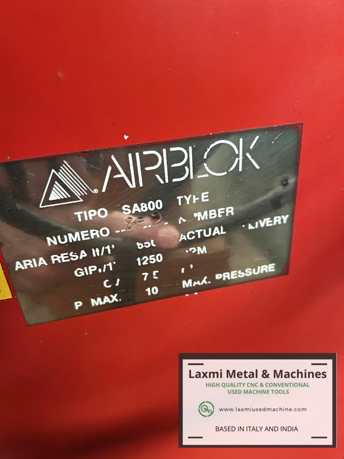 AIR COMPRESSOR, AIRBLOCK - SA800 - Laxmi Metal & Machines, Rohtak - 4