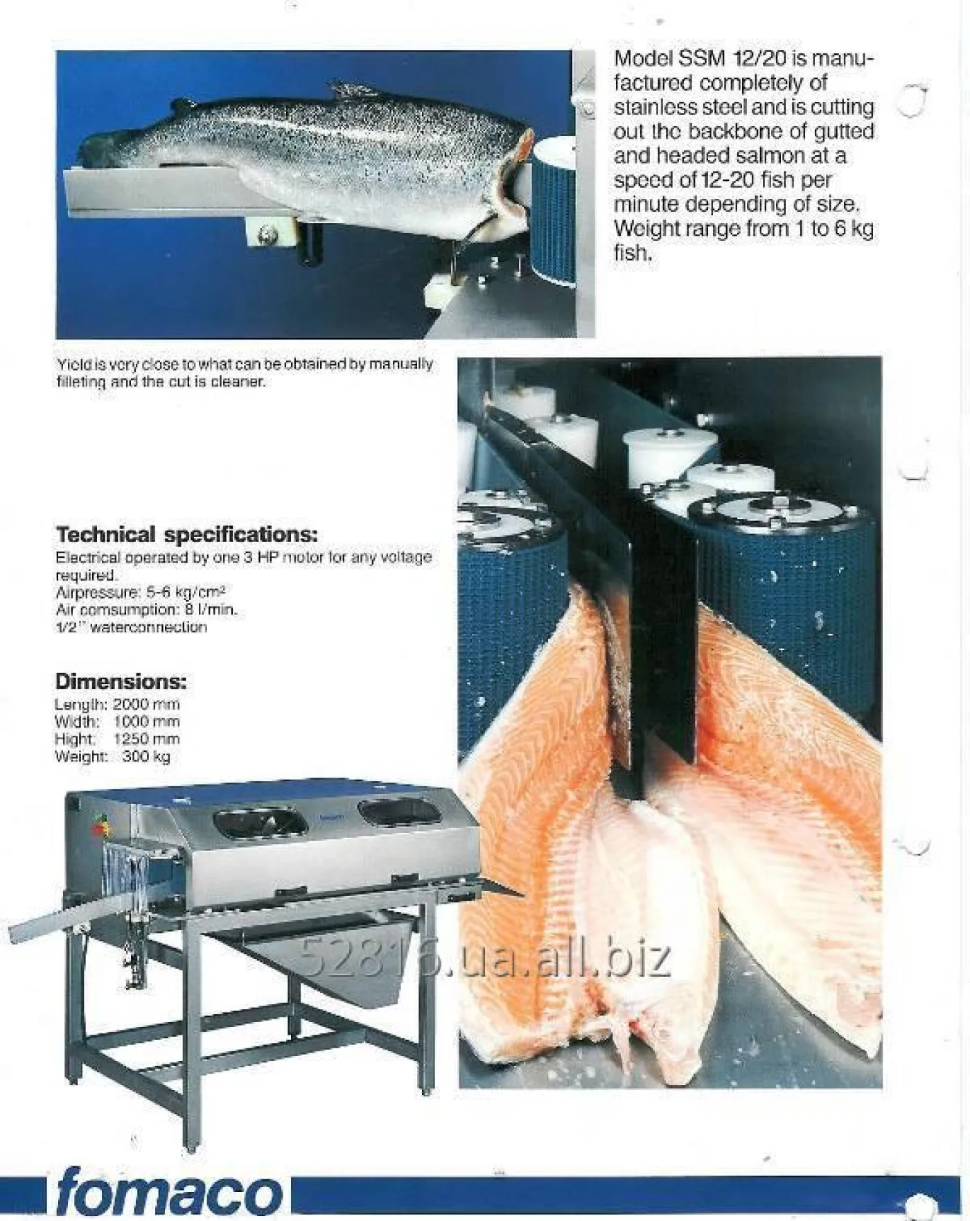 Fomaco SMM12.20 Salmon Filleting Machine - 1