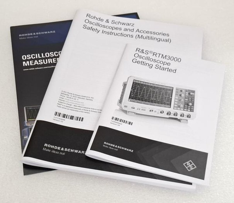 Rohde & Schwarz (R&S) RTM3004 (RTM-BNDL) 500MHz 4 Channel Oscilloscope