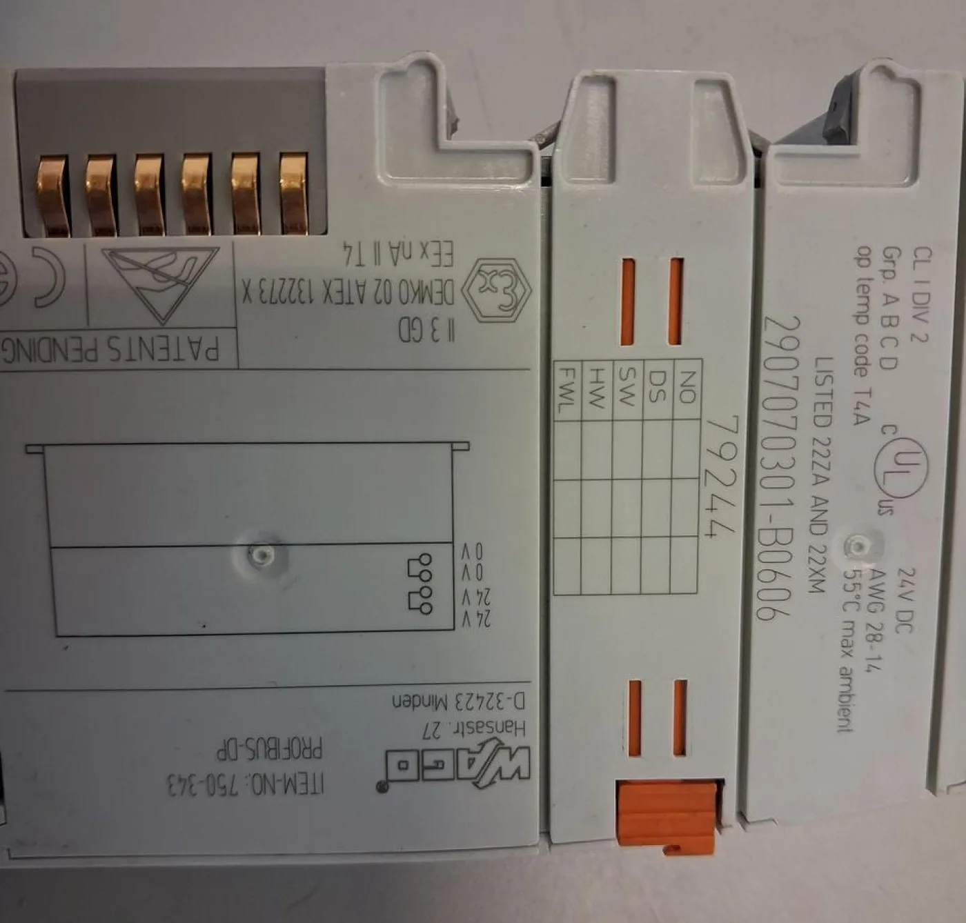WAGO 750-312 kompakter Feldbuskoppler für PROFIBUS DP - 6