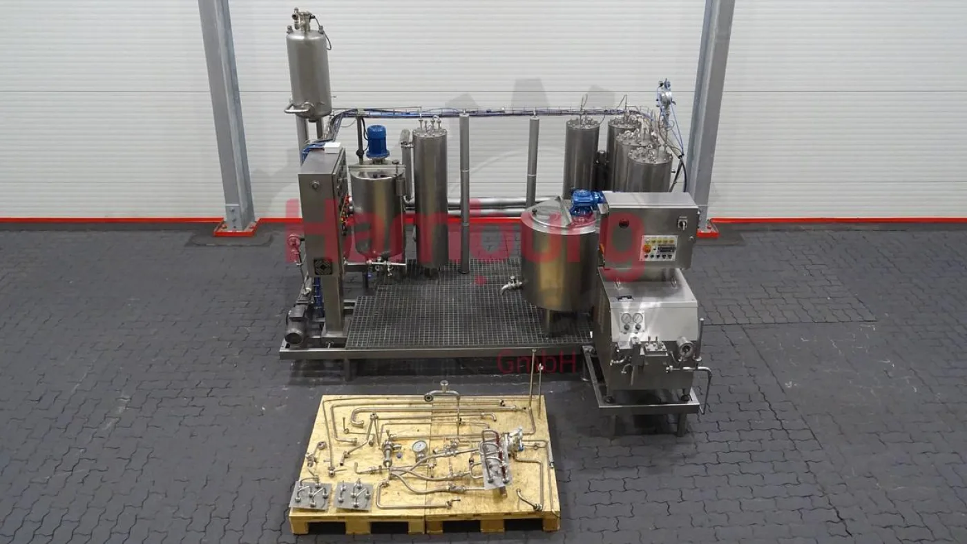 Ice Cream Mix Pilot Pasteurisation Plant with Homogeniser - Talleres Garvía / FBF Iberica - 1