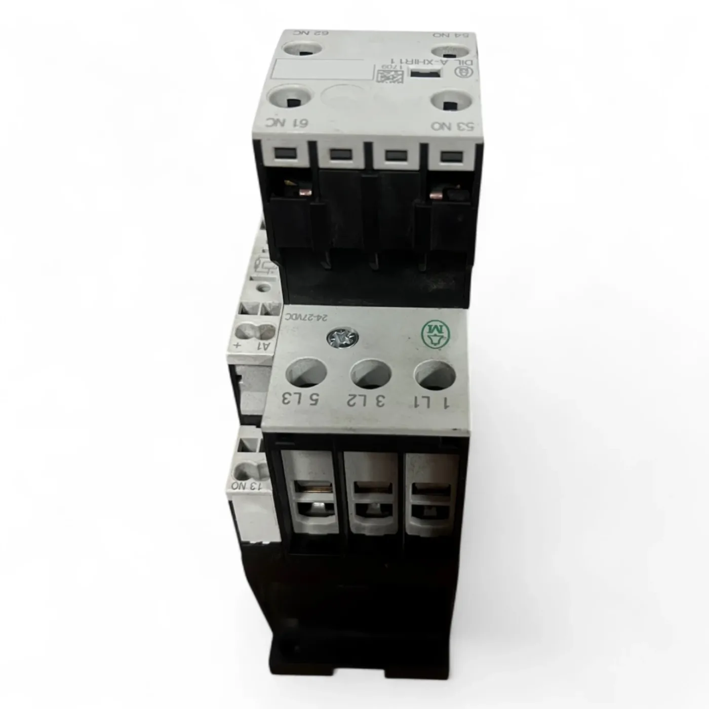 Klöckner Moeller DIL M(C)32 Schütz + Hilfskontaktblock – 3-polig, 40 A AC-1 / 32 A AC-3 – z. B. Homag Typ DILM32-10 - 3