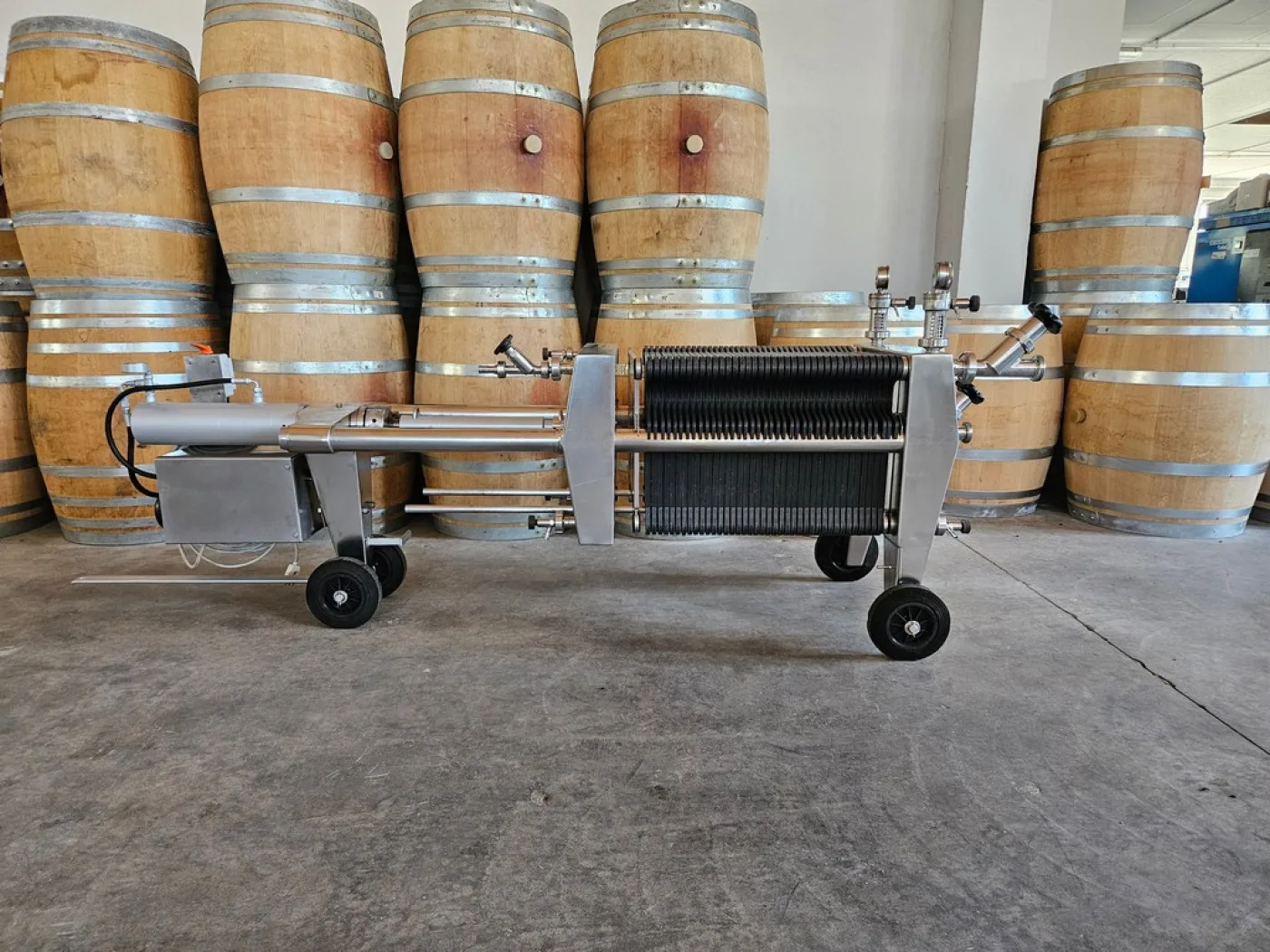 FILTER PLATES SEITZ BRAND MODEL ORION 40X40 41 PLATES, STAINLESS STEEL FRAME, SECOND-HAND MACHINE - 2