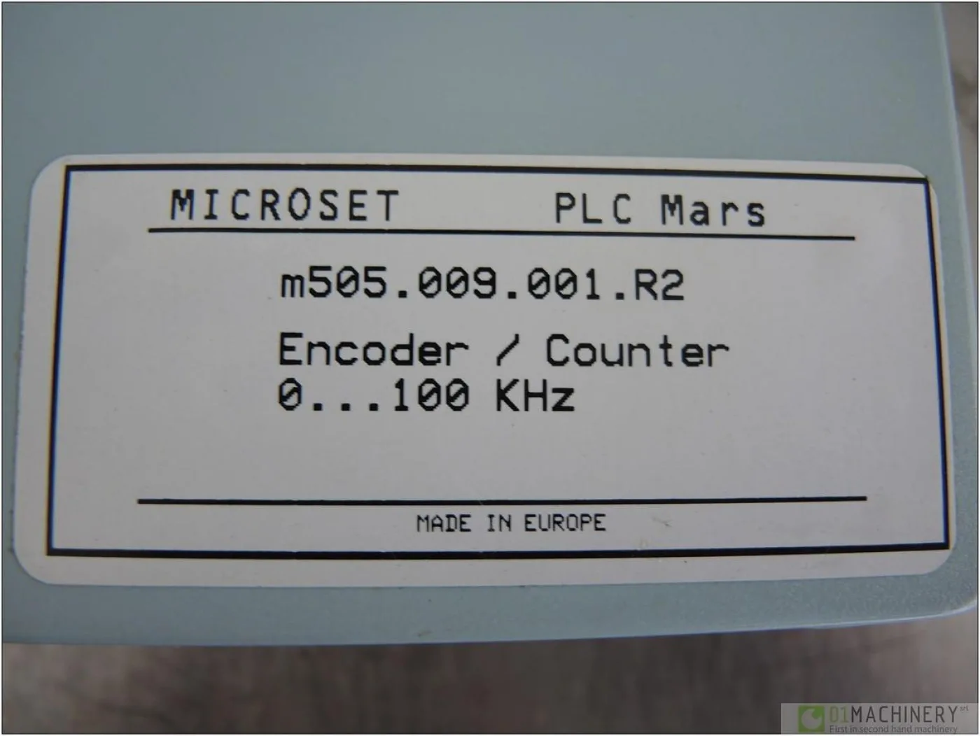 2004 MICROSET MARS M505.009.001.R2 AI1404 - 2