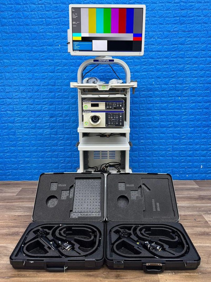 Olympus Evis Exera II 190 Tower with GIF-HQ190 and CF-HQ190L