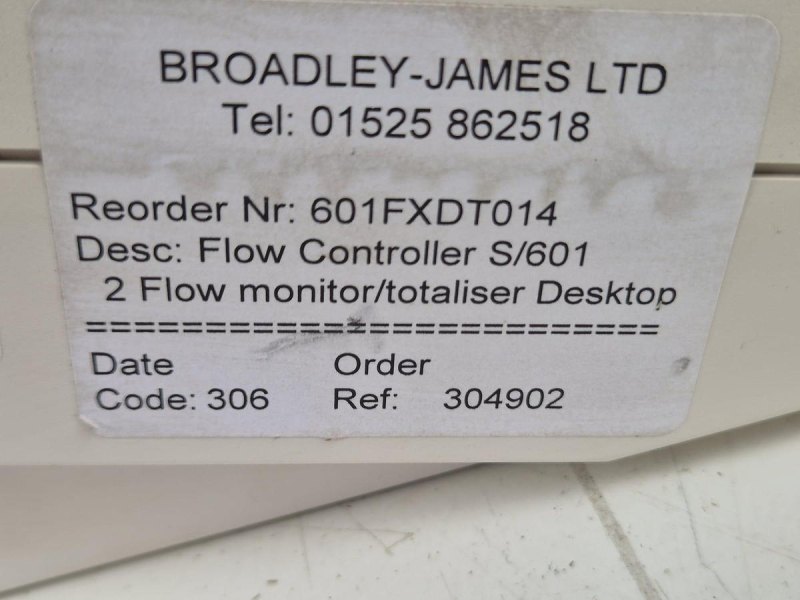 Broadley James Corporation Flow Controller S/601 Flow Controller