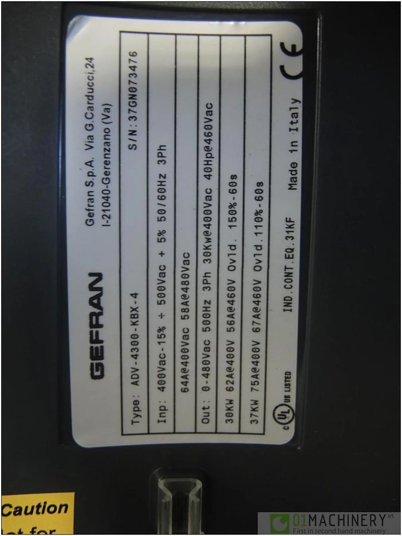 2016 GEFRAN ADV-4300-KBX-4 AI2395 - 6