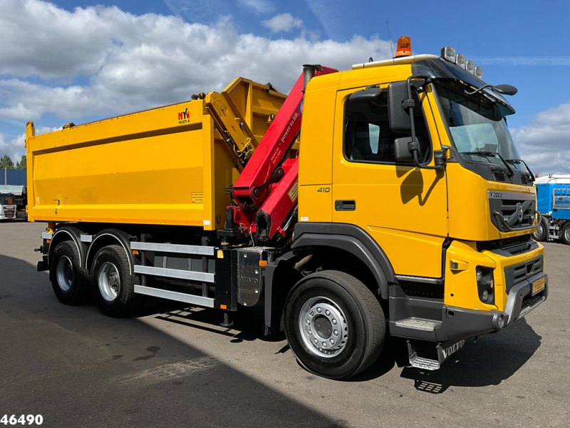 Volvo FMX 410 6x6 Full Steel Manual HMF 14 Tonmeter laadkraan